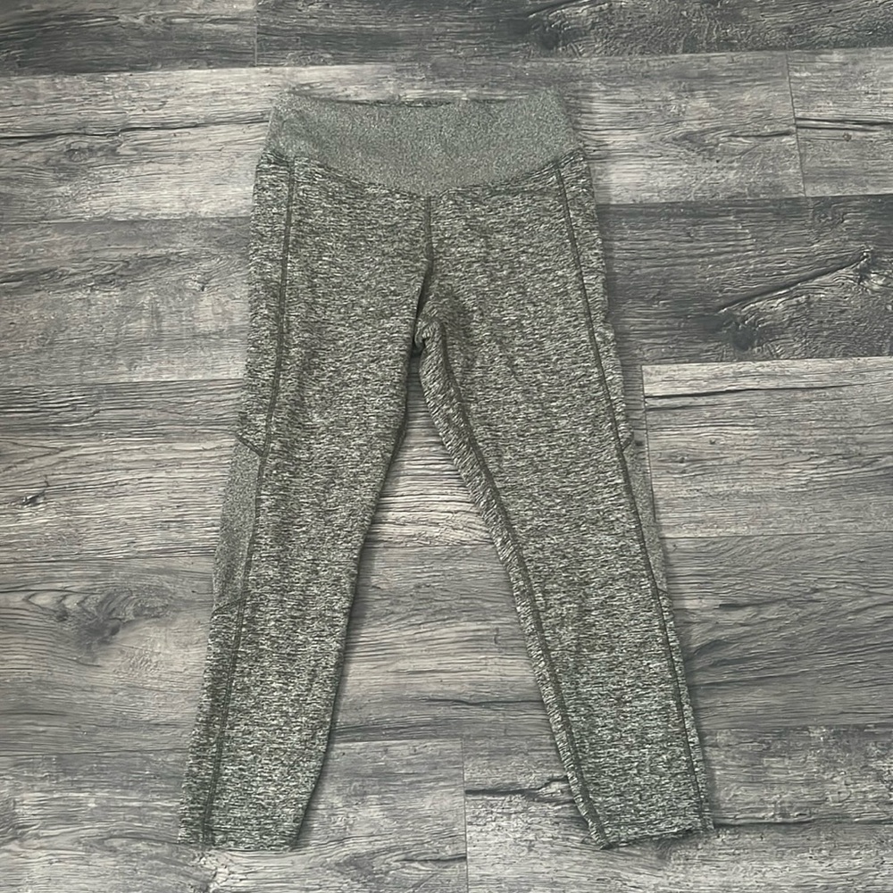 Pink brand olive green leggings size large